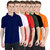 Van Galis Fashion Wear Combo Of Multicoloured Polo T-Shirts For Mens- Pack Of 6