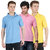 Van Galis Fashion Wear Combo Of Multicoloured Polo T-Shirts For Mens- Pack Of 3