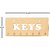 Sehaz Artworks KEYS Wooden Key Holder (7 Hooks)
