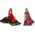 Radhey Arts Bhagalpuri Multicolor Saree Set of 2