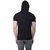 Bi Fashion Men's Black Hooded t-shirt