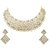 Styylo Jewels Exclusive Golden White Necklace Set. M-2013