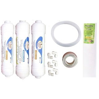 EarthRosystem Service Inline Filter set2 carbon,1Sediment ,1 tape,6 elbow,5 meter pipe, one Spun