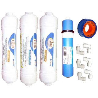 EarthRoSystem Service Inline Filter set:2 x  carbon,1 x Sediment ,6 x elbow,1 x membrane(earth membrane), 1 x taflone tape