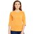 Hypernation Solid Women's Round Neck Orange T-Shirt