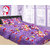Azaani beautiful cotton printed double bed sheet with two pillow cover