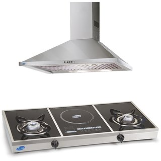 Glen Gl 1037 Gt Cooktop With Electric Operated Induction Glen Gl 1037 Gt Cooktop With Electric Operated Induction Zone Geln 6054 Ss 90 Cm 1000 M H Clic Chimney
