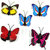 Wall Decor 3D Butterfly - Set of 8 (Assorted Colours  Design)