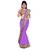 Designer Purple Chiffon Saree