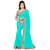 Stylezone Turquoise Faux Georgette Saree