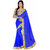 New Designer Blue Chiffon Saree