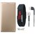 Zenfone 2 Laser ZE500KL Leather Finish Flip Cover with Free Digital Watch and Earphones