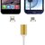 3Keys Metal Magnetic 2 in 1 Lightning to Micro USB Sync Charge Cable Cord Charger with Aluminum Connector for Select And