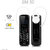 3Keys Bluetooth Mini Headset Mobile Phone for Smartphones Unlocked Dialer Headphone Pocket Cell Phone (Color May Vary)