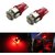 UNIQSTUFF 5-SMD 168 194 2825 T10 LED Car Interior Map Dome Light Bulbs, Brilliant Red
