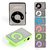 MP3 Player glossy glass Design with Earphone and USB Cable by INSTADEAL