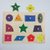 Wooden Shapes wood pegged toddler puzzle