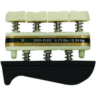 CanDo - Digi Flex Hand Exerciser - Tan xx-light - Finger (0.75 lbs) / Hand (2.5 lbs) - Pack of 1 Pcs