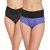 Women's Hipster black and blue fashionable panties (Pack of 2 )...A must buy product for all
