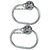 Device in Lion Stainless Steel Light Oval Shape Towel Ring Set of 2