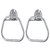 Device In Lion Stainless Steel Light Triangle Shape Towel Ring Set of 2