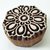Indian Wooden Printing Block Hand Carved Textile Fabric Clay Art Floral Pattern Stamp