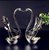 The Collectives 7PCS Elegant Swan Holder Stainless Steel Small Spoon Coffee Spoon Dessert Fruit Fork Kitchen Gadgets