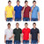 Vestiario Pack of 8 Men's Multicolor Polo Collar T-Shirt