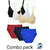 Multicolor Cotton Lycra seamless bra pantie set pack of 3 ( awb + BBB )