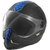 Steelbird Helmet - Adonis Dashing Black With Blue Sticker