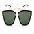 TheWhoop Green Golden Retro Aviator Sunglasses