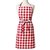 Stanley Stop N Shop Red Cotton Checkered  Kitchen Apron Multicolor