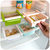 2 x Multi-Partition Storage Rack Fresh Layer Rack Sliding Drawer Classify Space Saver Shelf Kitchen Organization