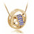 Womens Fashion Crystal Chain Rhinestone Gift Love Heart Pendant Necklace
