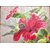 A floral painting with a humming bird