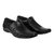 Leather Park Men's Formal Black Slip On Shoes