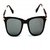 TheWhoop Black Golden Wayfarer Sunglasses