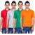 kaizen Multi Regular Fit Polo T Shirt Pack of 4