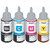 Original Epson Ink All Colors (T6641-B,T6642-C,T6643-M,T6644-Y) 70 Ml Each For L100/L110/L200/L210/L300/L350/L355/L550