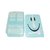 SKY BLUE SMILEY LUNCH BOX WITH SPOON AND FORK PACK OF 1