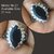 Big Rhinestone Crystal Ring - Ziron Silver Imported