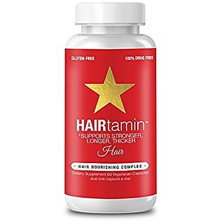 Buy HAIRtamin Fast Hair Growth Biotin Vitamins Gluten Free thirty  Vegetarian Capsules Supports Stronger Longer Thicker Hair Reduces Hair Loss  and Thinning All Natural Supplement one pack Online @ ₹6830 from ShopClues