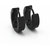 Cool Design Men Black Stainless Steel Hoop Piercing Round Earrings unisex Women Men Fashion earring Jewelry CODERc-6812