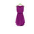 Klick2Style Purple Plain Asymmetric Dress For Women