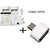 COMBO OFFER OF OTG USB ADAPTER + SIM CARD ADAPTER WITH EJECT PIN
