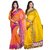 Florence Pack of 2  Embroidered Tissue Saree with Blouse  (FL-Tissue embroidered saree combo of 214)