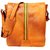 Leather World 12 Inch Rust Mango Laptop Office Briefcase Messenger Cross Body Portfolio Bags for Men  Women (Guaranteed