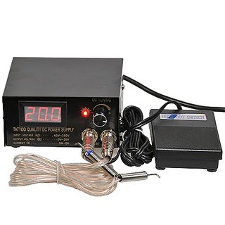 Buy Tattoo Machine Power Supply With Tattoo Foot Pedal And Tattoo Clip