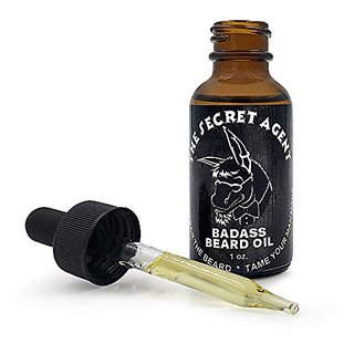 Badass Beard Care Beard Oil For Men - Secret Agent Scent, 1 oz - All  Natural Ingredients, Keeps Beard and Mustache Full, Soft and Healthy,  Reduce ...