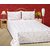 Attractivehomes summer classic supercool pearl printing double bedsheet with 2 pillow covers